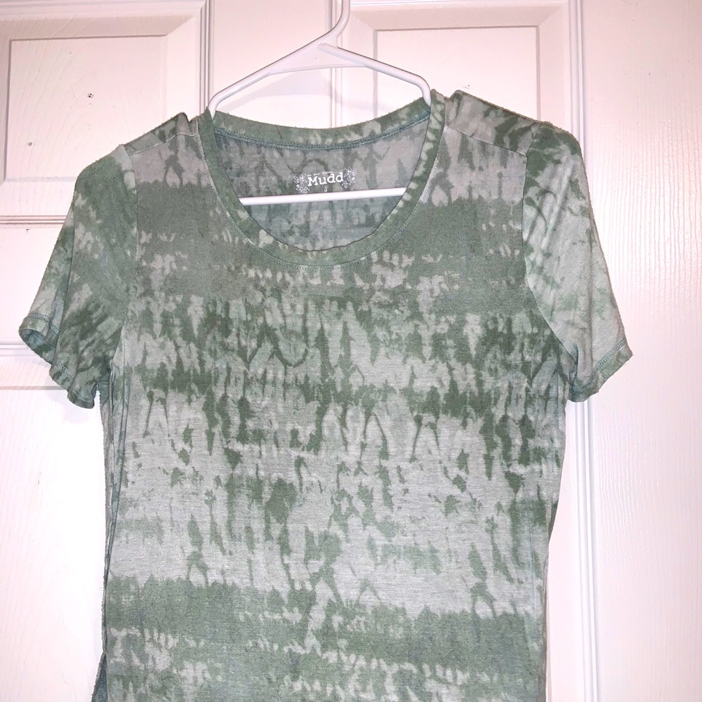 Green Tie-Dye Top